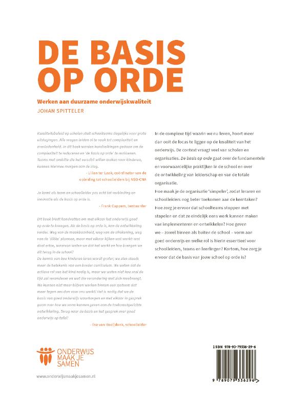 Achterkant van De basis op orde