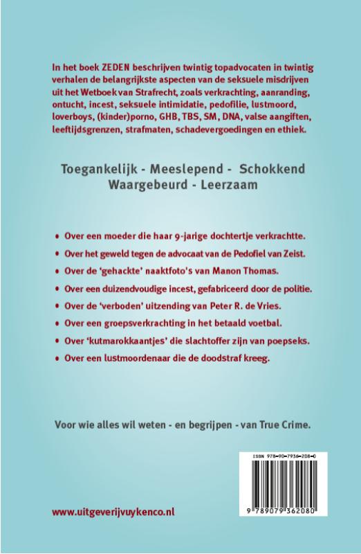 Achterkant van Zeden