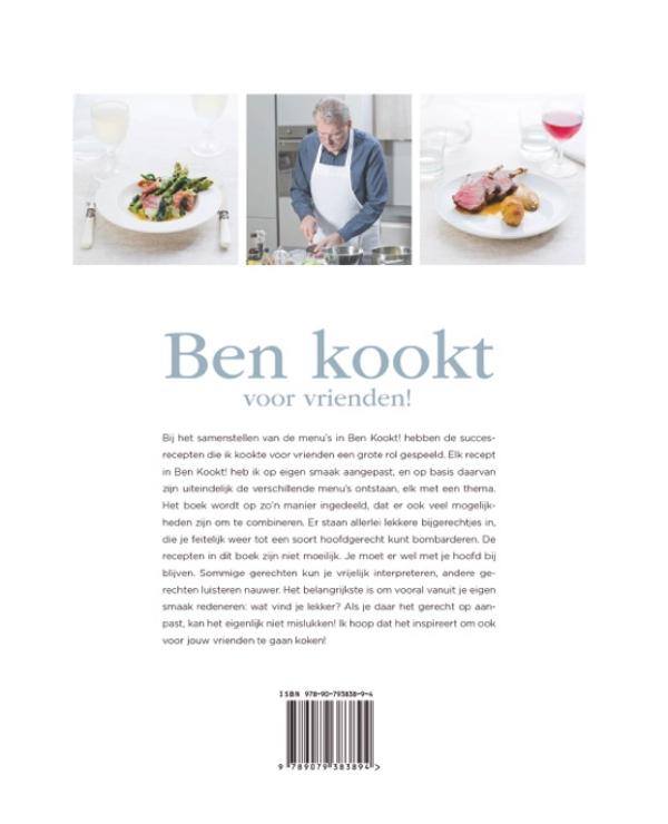 Achterkant van Ben kookt voor vrienden!