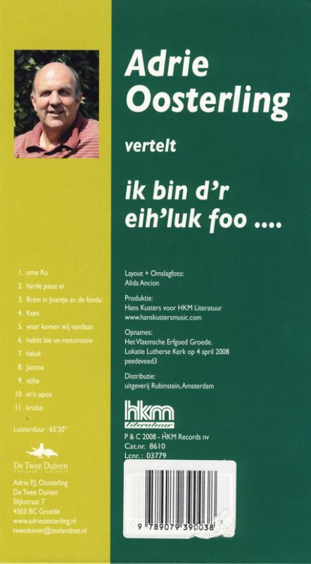 Achterkant van Ik bin d´r eih´luk foo .....