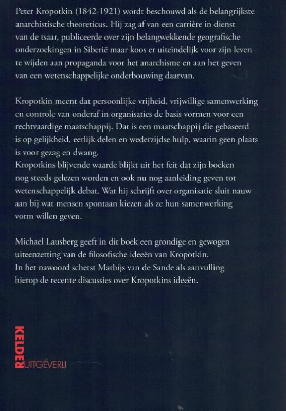 Achterkant van De Filosofie van Peter Kropotkin