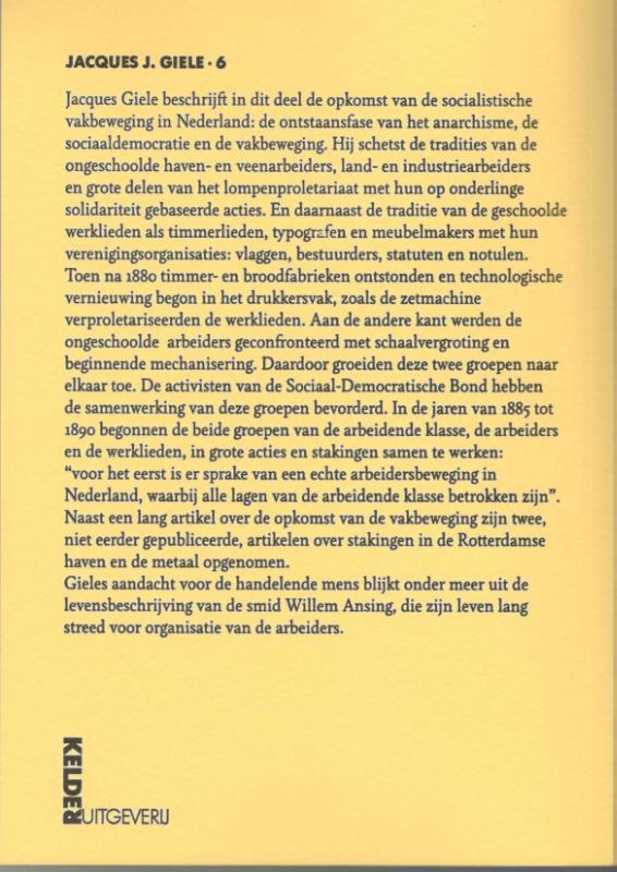 Achterkant van Stakingen en vakbeweging 1878-1890