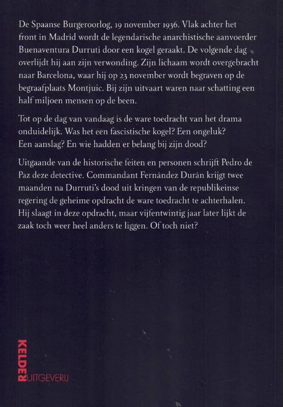 Achterkant van De man die Durruti doodde
