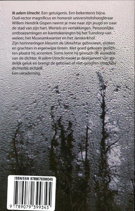 Achterkant van Ik adem Utrecht