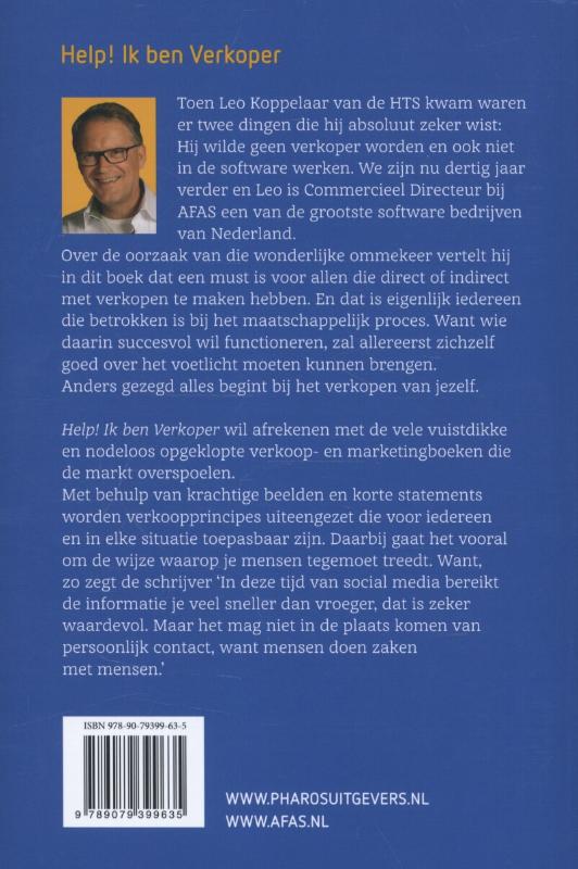 Achterkant van Help! ik ben verkoper