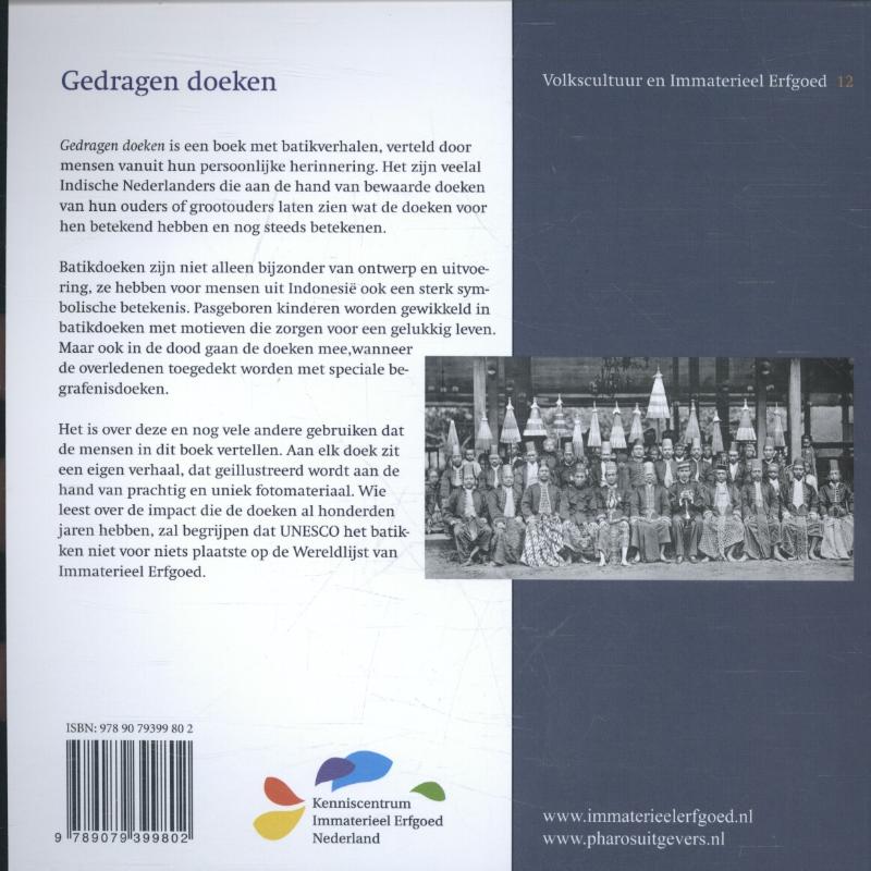 Achterkant van Gedragen doeken