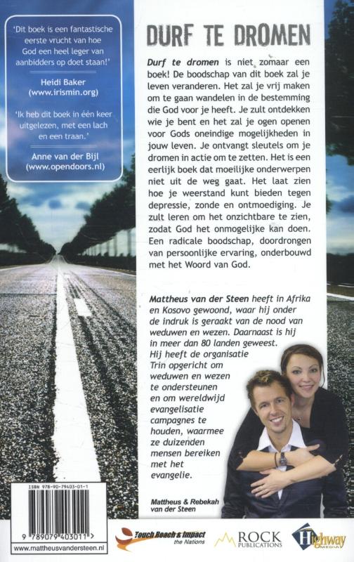 Achterkant van Durf te dromen