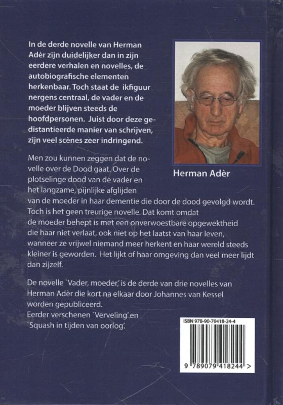 Achterkant van Vader, moeder