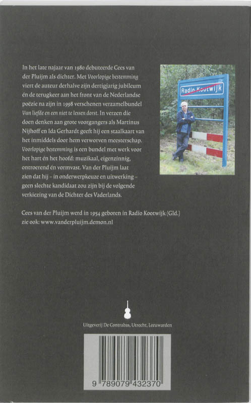 Achterkant van Voorlopige bestemming