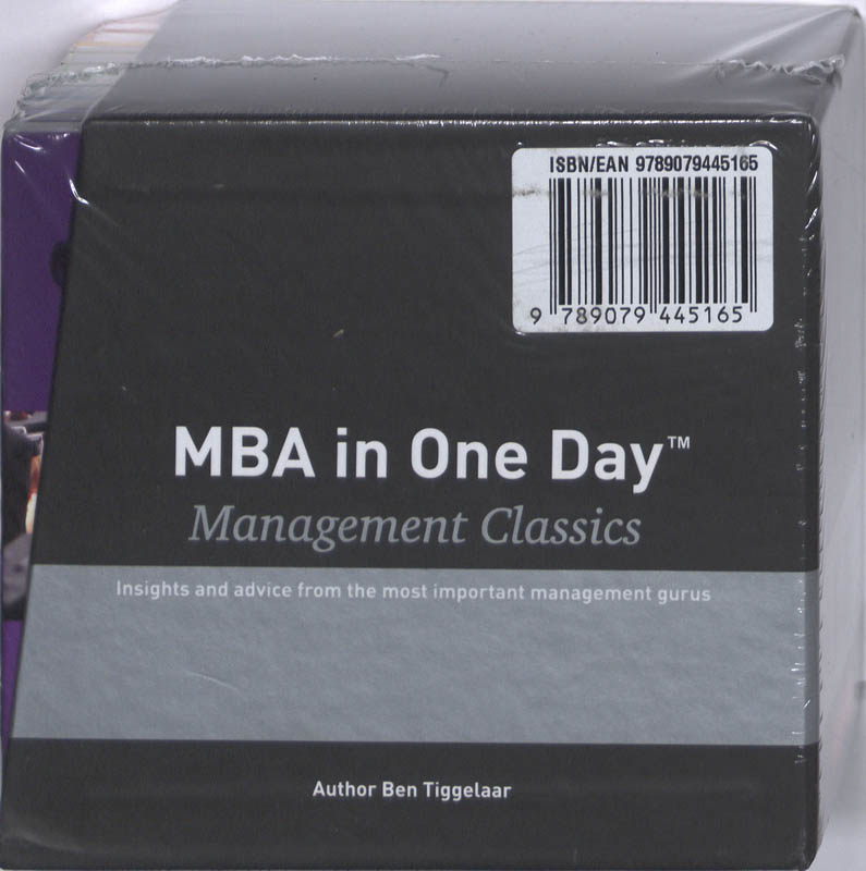 Achterkant van MBA in One Day - Management Classics