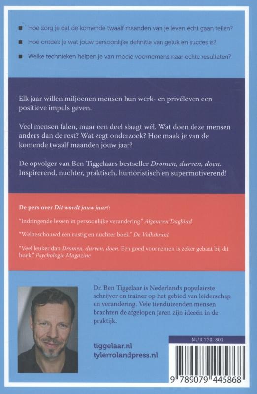 Achterkant van Dit wordt jouw jaar!