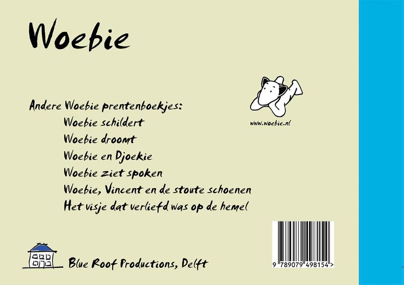 Achterkant van Woebie ontdekt muziek