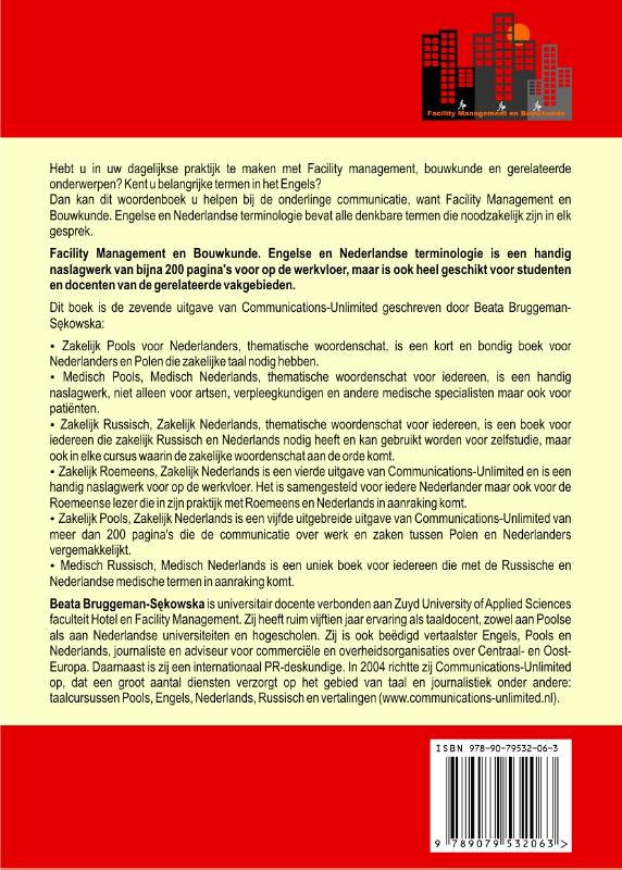 Achterkant van Facility management en bouwkunde