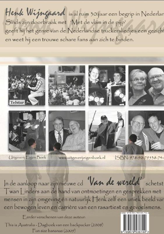 Achterkant van Henk Wijngaard - van de wereld