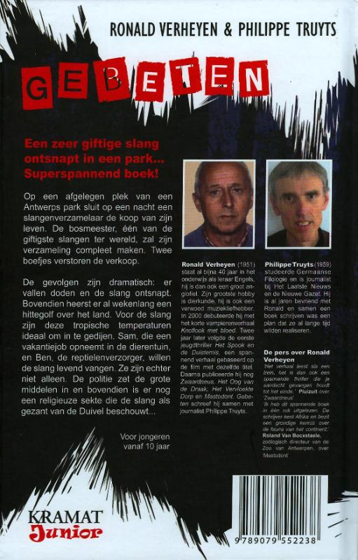 Achterkant van Gebeten