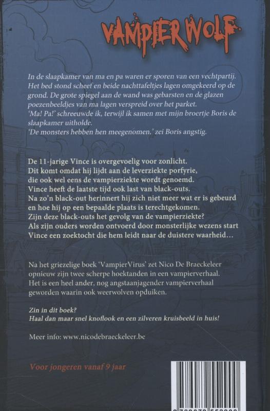 Achterkant van Vampierwolf