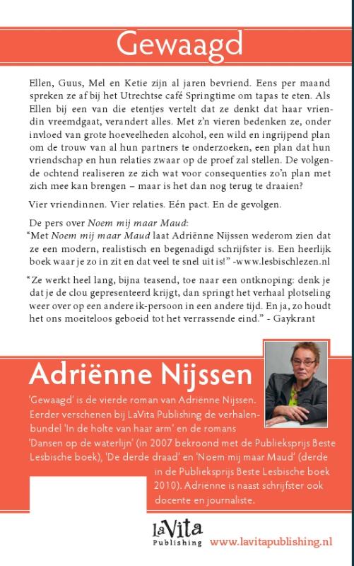Achterkant van Gewaagd