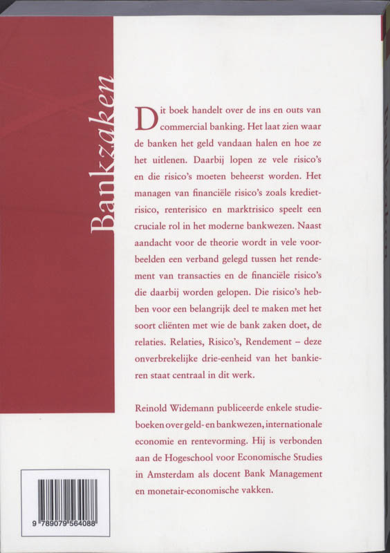Achterkant van Bankzaken