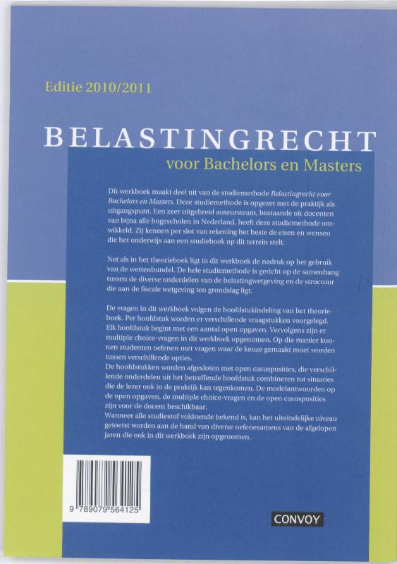 Achterkant van Werkboek