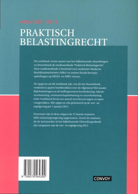 Achterkant van Werkboek