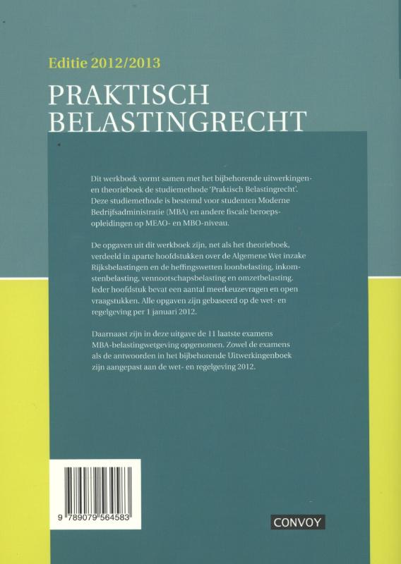 Achterkant van Werkboek