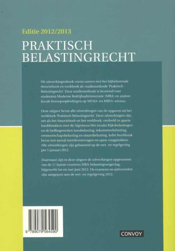 Achterkant van Uitwerkingen
