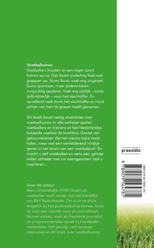 Achterkant van Voetbalhumor