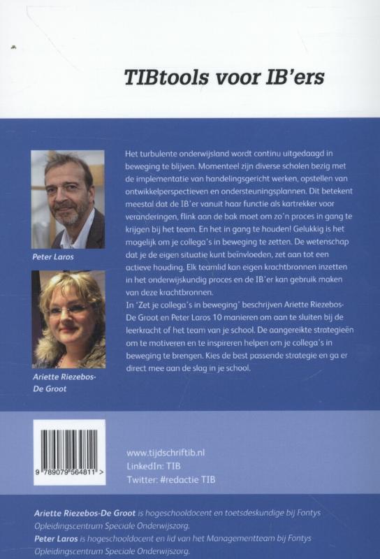 Achterkant van Zet je collega's in beweging