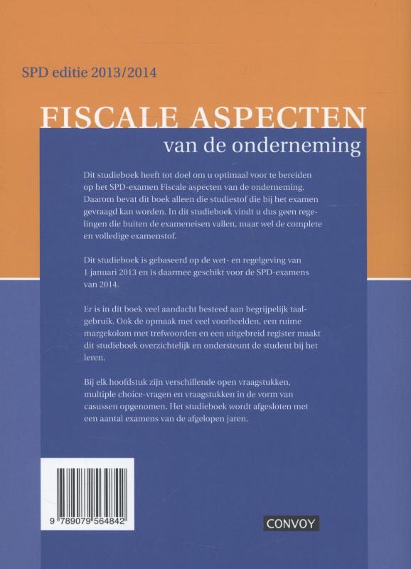 Achterkant van SPD editie 2013/2014