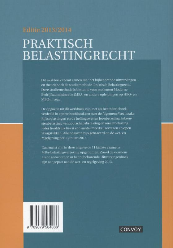 Achterkant van Werkboek
