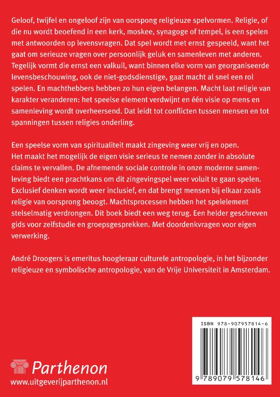Achterkant van Zingeving als spel
