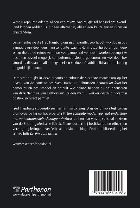 Achterkant van Waarom democratie?