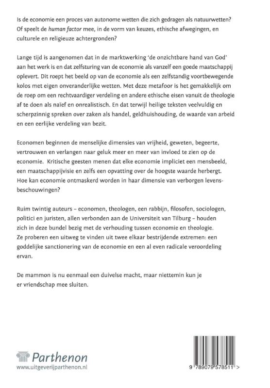 Achterkant van Vrienden met de mammon