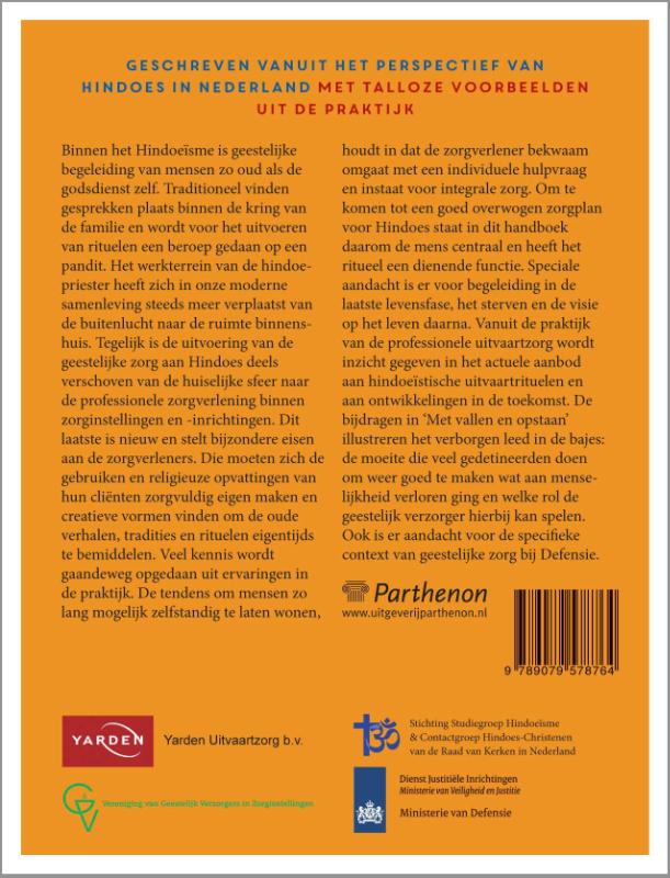 Achterkant van Handboek geestelijke verzorging voor Hindoes