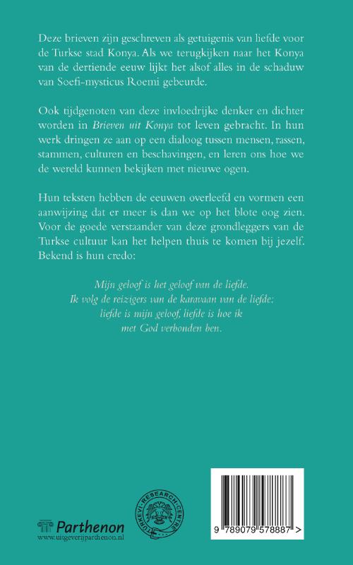 Achterkant van Brieven uit Konya