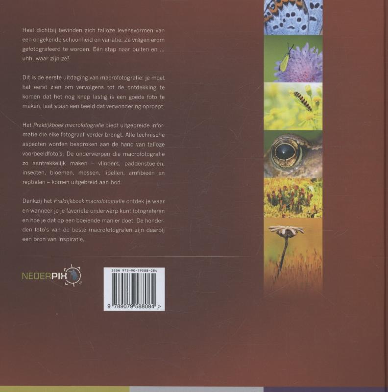 Achterkant van Praktijkboek macrofotografie