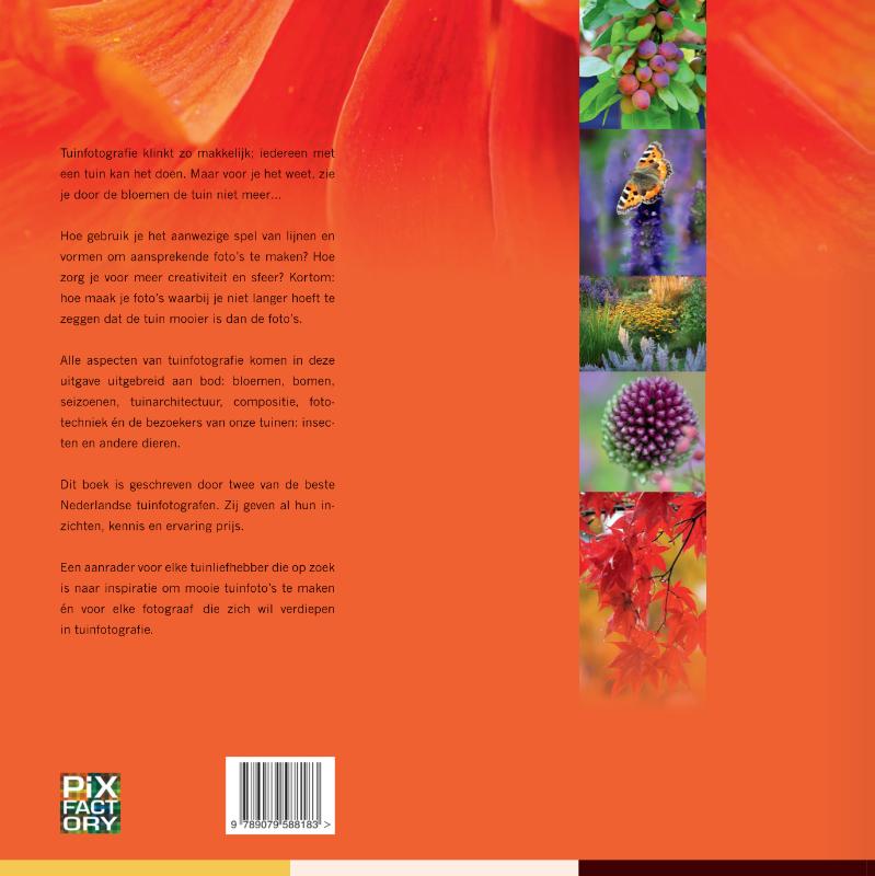 Achterkant van Praktijkboek planten- en tuinfotografie