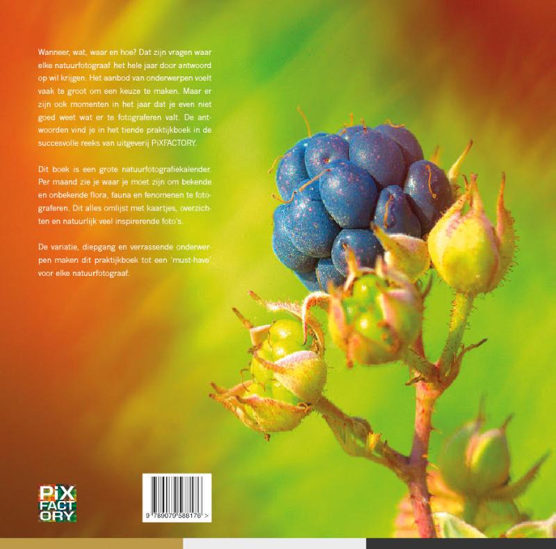 Achterkant van Praktijkboek Natuurfotografie jaarrond