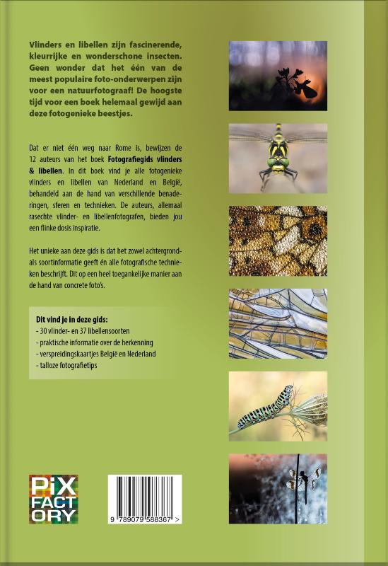 Achterkant van Fotografiegids Vlinders en Libellen