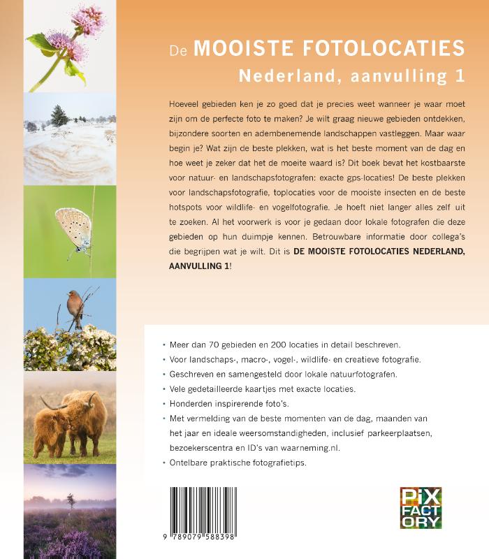 Achterkant van De mooiste fotolocaties van Nederland