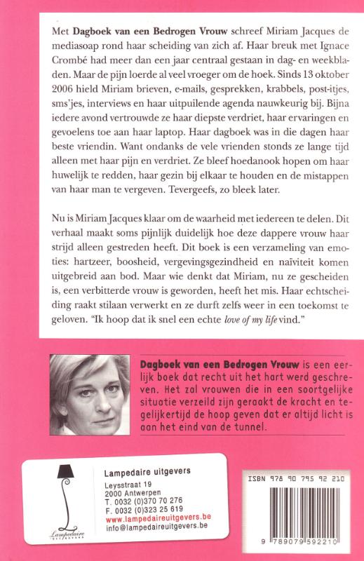 Achterkant van Dagboek van een bedrogen vrouw