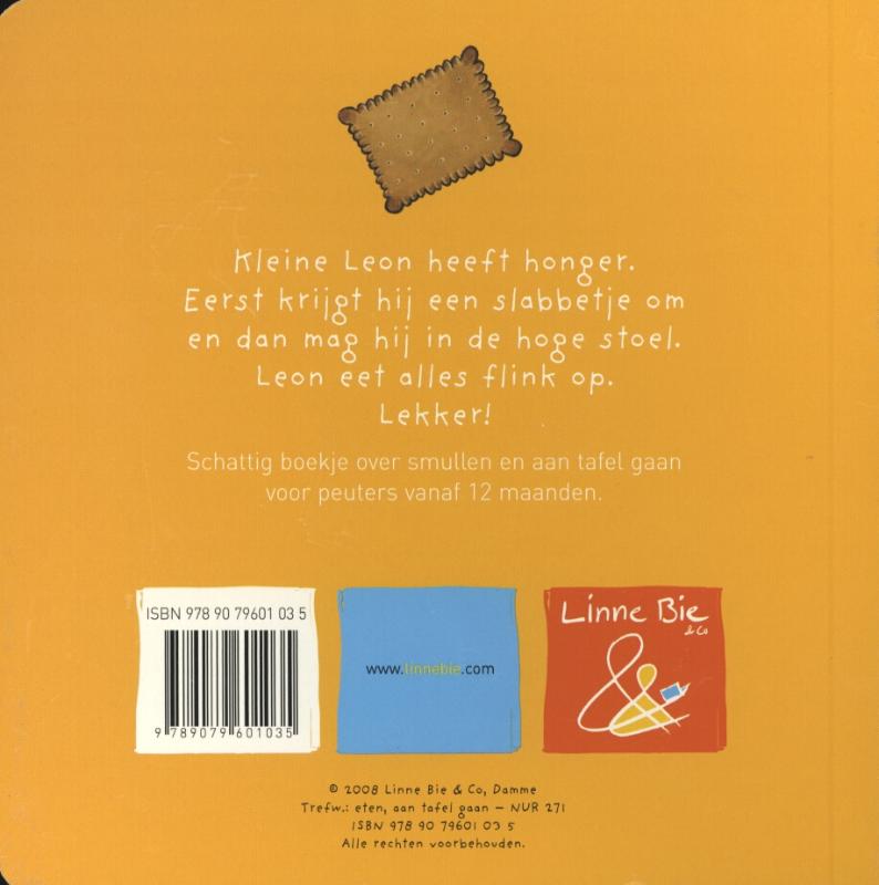 Achterkant van Kleine Leon heeft honger