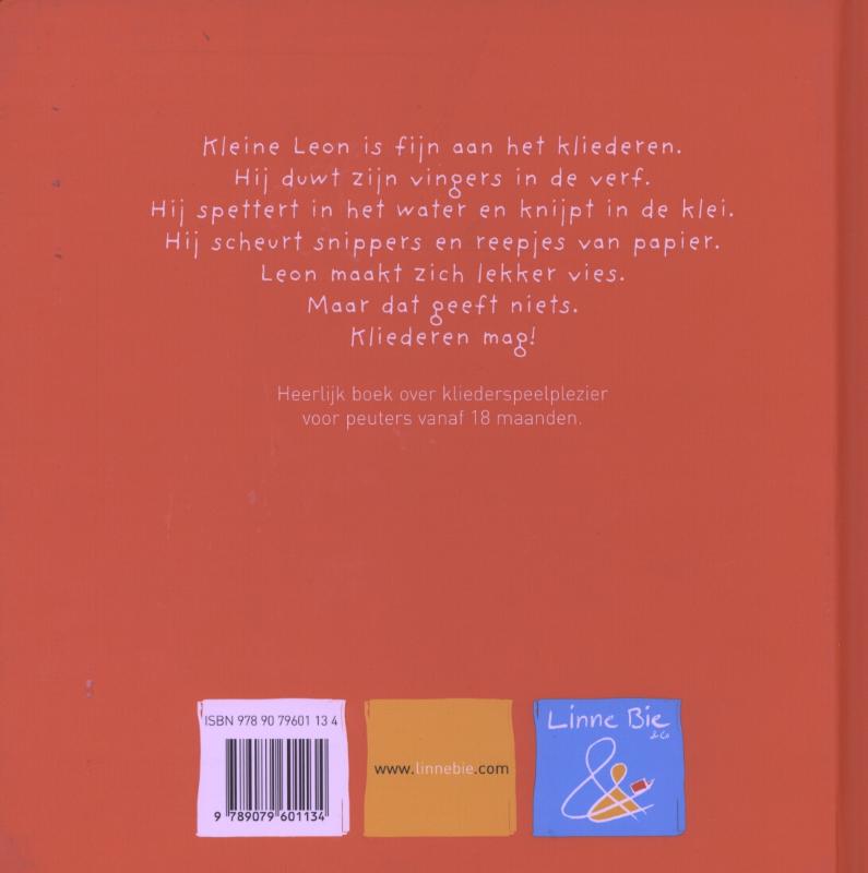 Achterkant van Het kliederboek van kleine Leon
