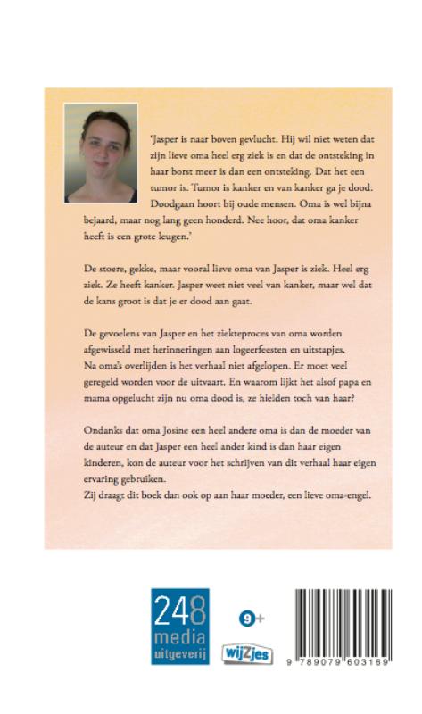 Achterkant van Mijn oma is een engel