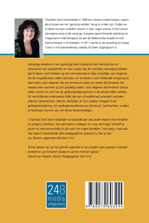 Achterkant van Gelukkige kinderen in een gelukkige klas