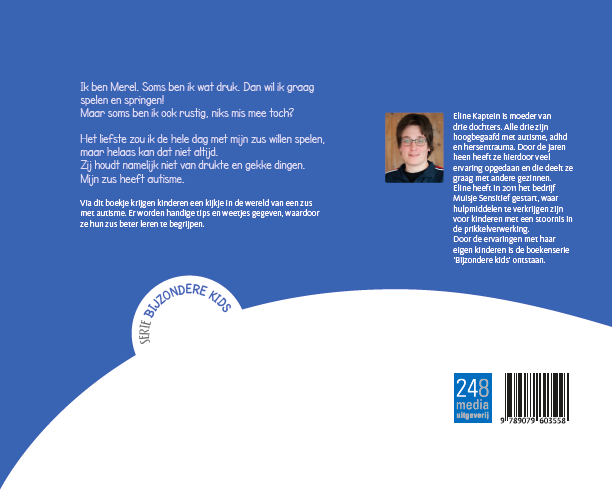 Achterkant van Mijn zus heeft autisme