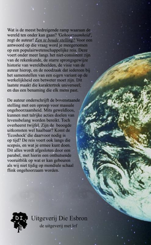 Achterkant van Oproep voor massale ongehoorzaamheid