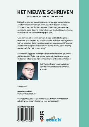 Achterkant van Het nieuwe schrijven