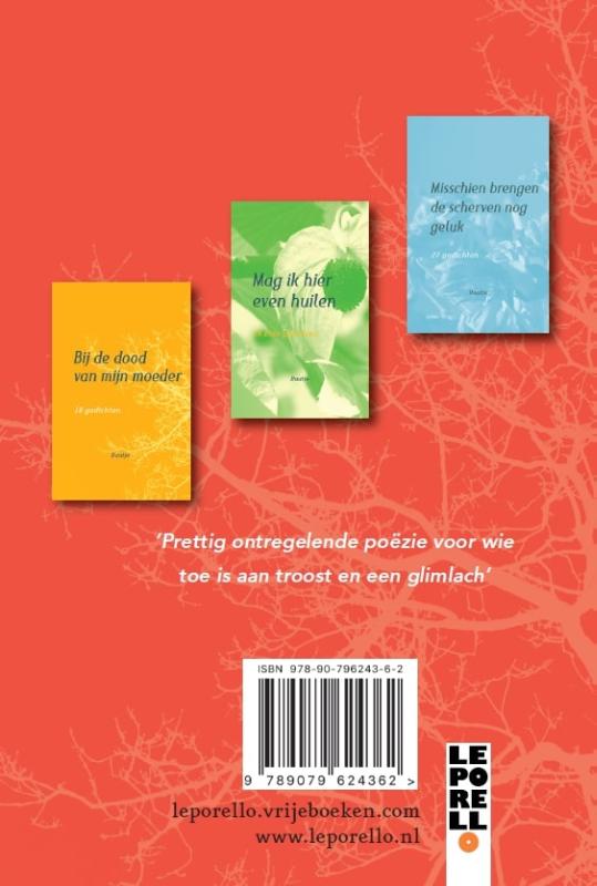 Achterkant van 3 Poëziebundels