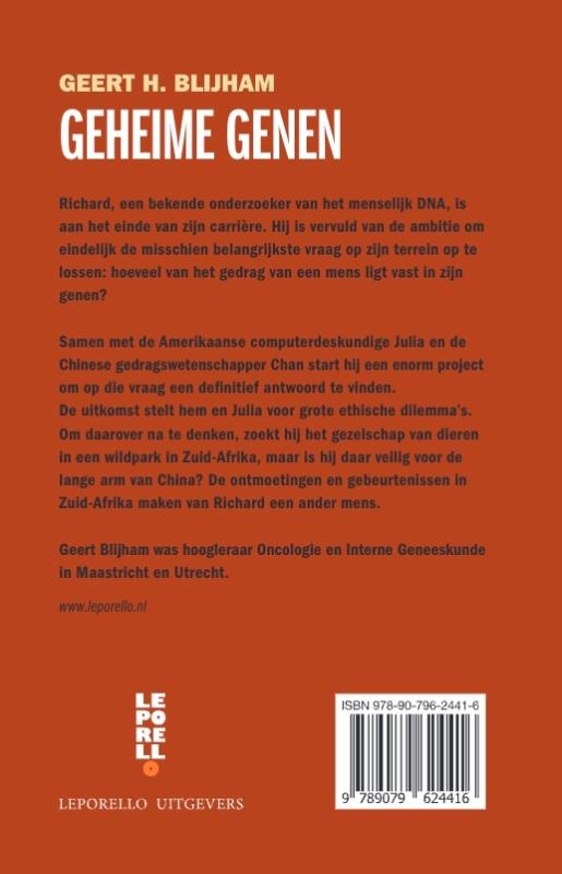 Achterkant van Geheime genen